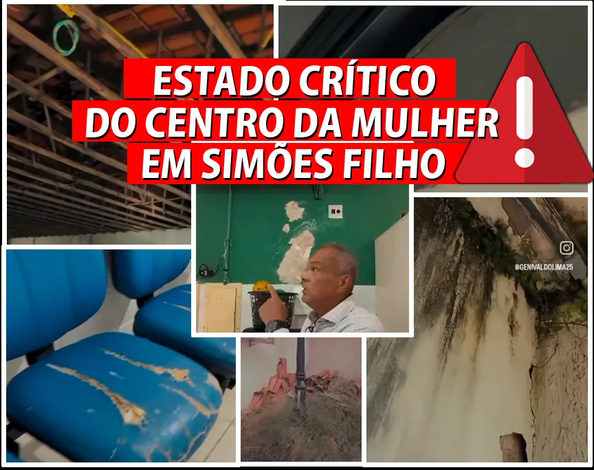 Vereador Genivaldo Lima denuncia estado crítico do Centro da Mulher em Simões Filho