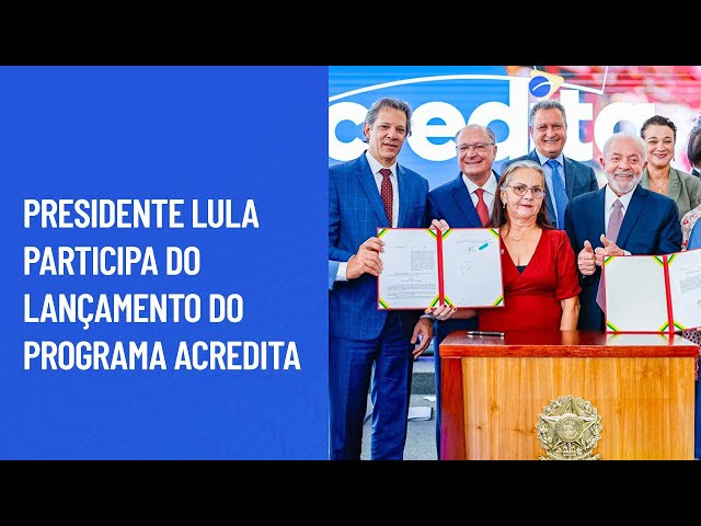 Presidente Lula lança programa de crédito para MEIs, Micro e Pequenas Empresas: “início de um futuro promissor”